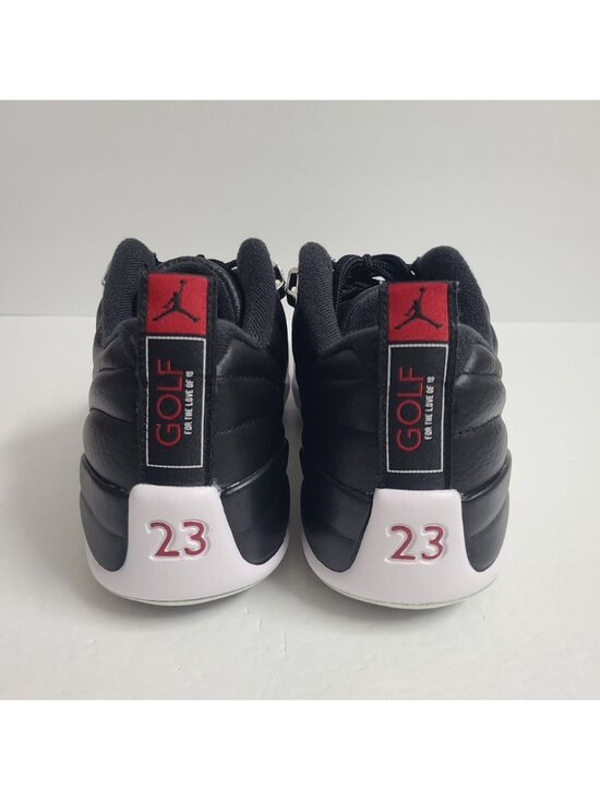 NEW Nike Air Jordan 12 Low Playoffs Golf Shoes DH4120-010 Size 9 White Black #1 main image 7